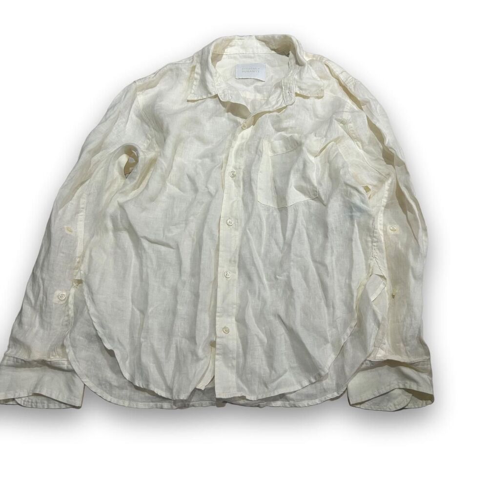 100% linen Citizens of Humanity button down shirt